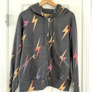 Aviator Nation bolt zip hoodie